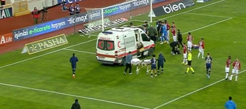 sahada korku dolu anlar!