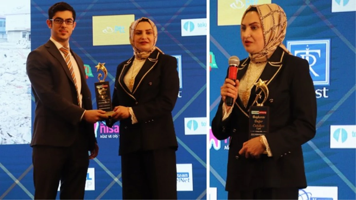 Av. Bedia Teymur’a Afet Bölgesi Özel Hizmet Ödülü verildi