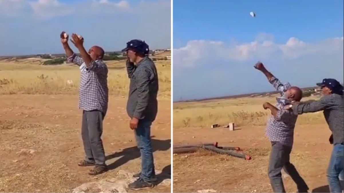 Sıcaklığın 45 dereceyi gördüğü Şanlıurfa’da bir vatandaş güneşe taş attı: Mahvettin bizi güneş