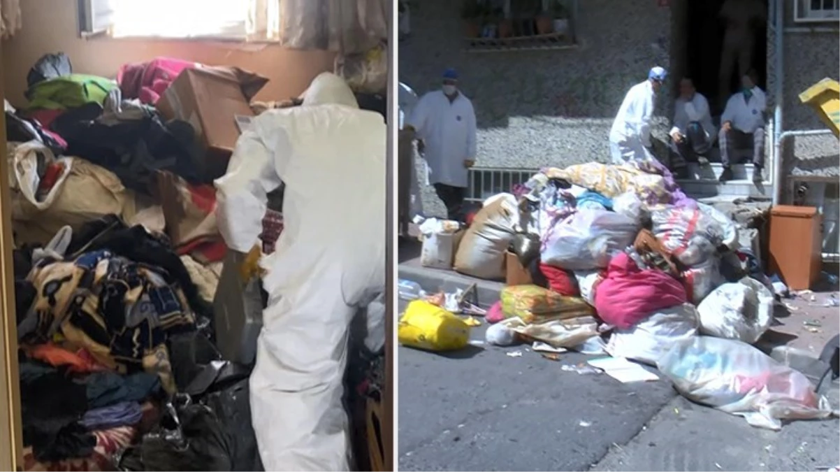 Gaziosmanpaşa’da bir kadının evinden 5 ton çöp çıktı