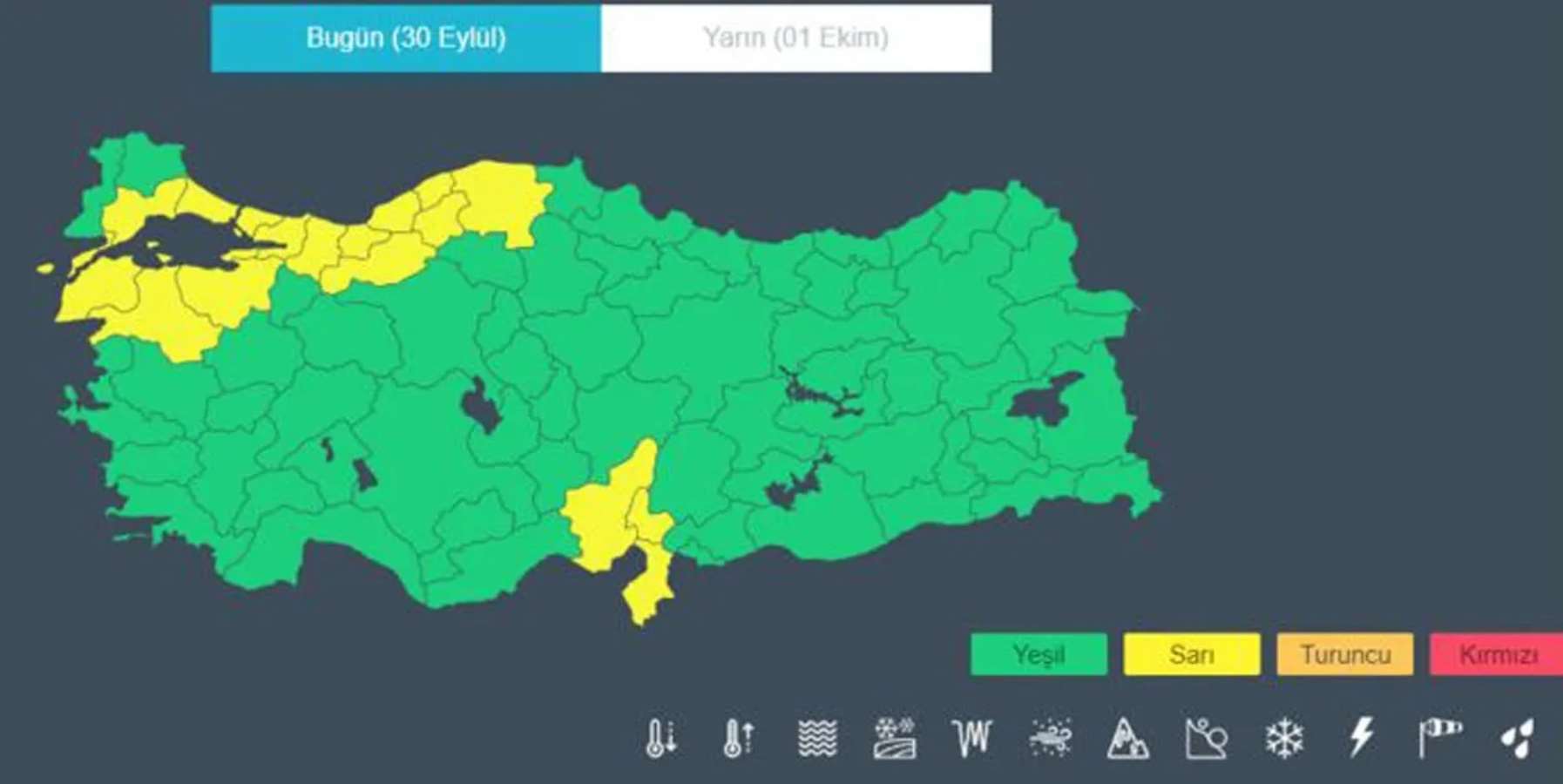 30 Eylül 2023 hava durumu raporu... Bugün hava nasıl olacak?