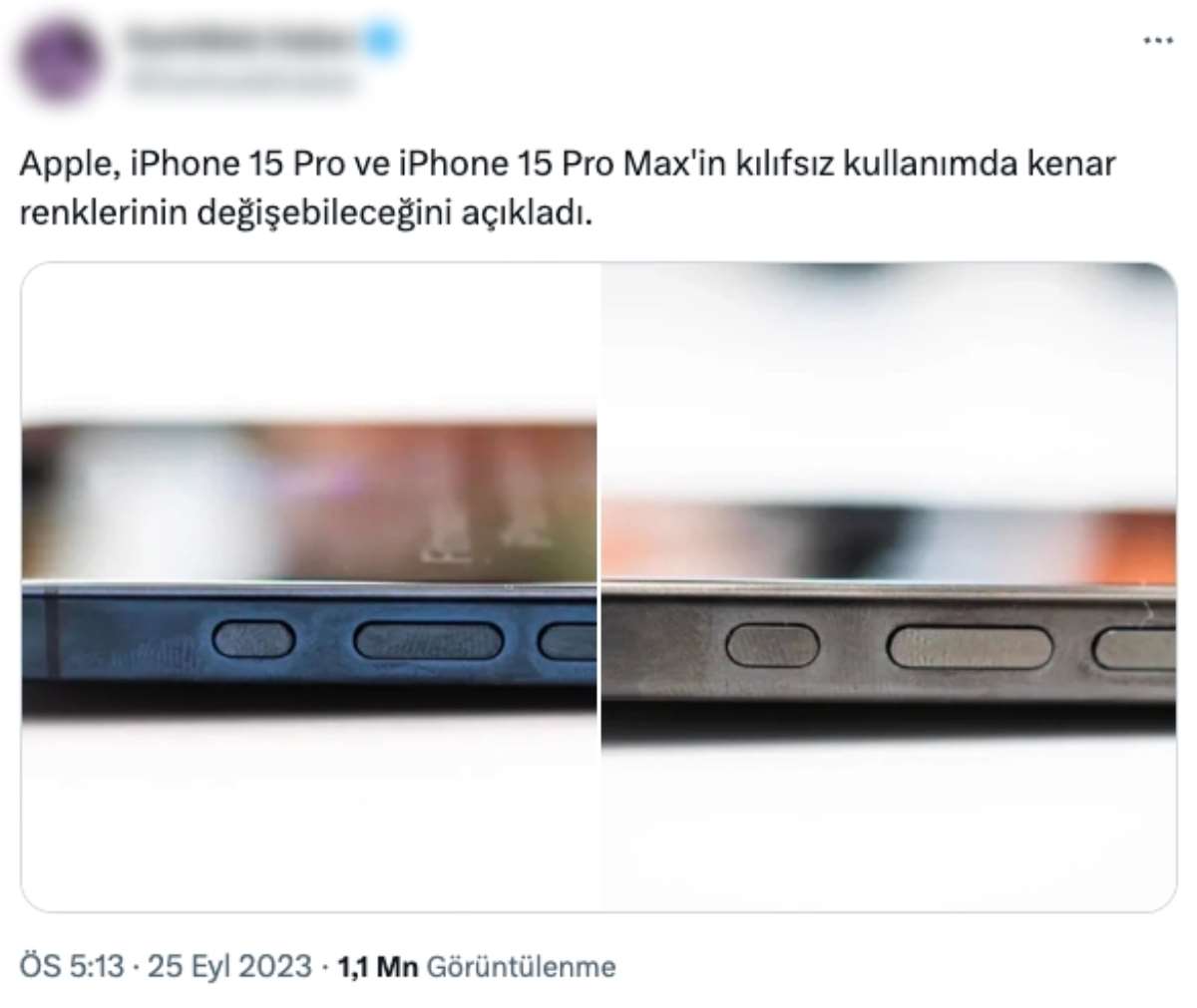 Apple, iPhone 15 Pro'ların neden 'renk değiştirdiğini' açıkladı