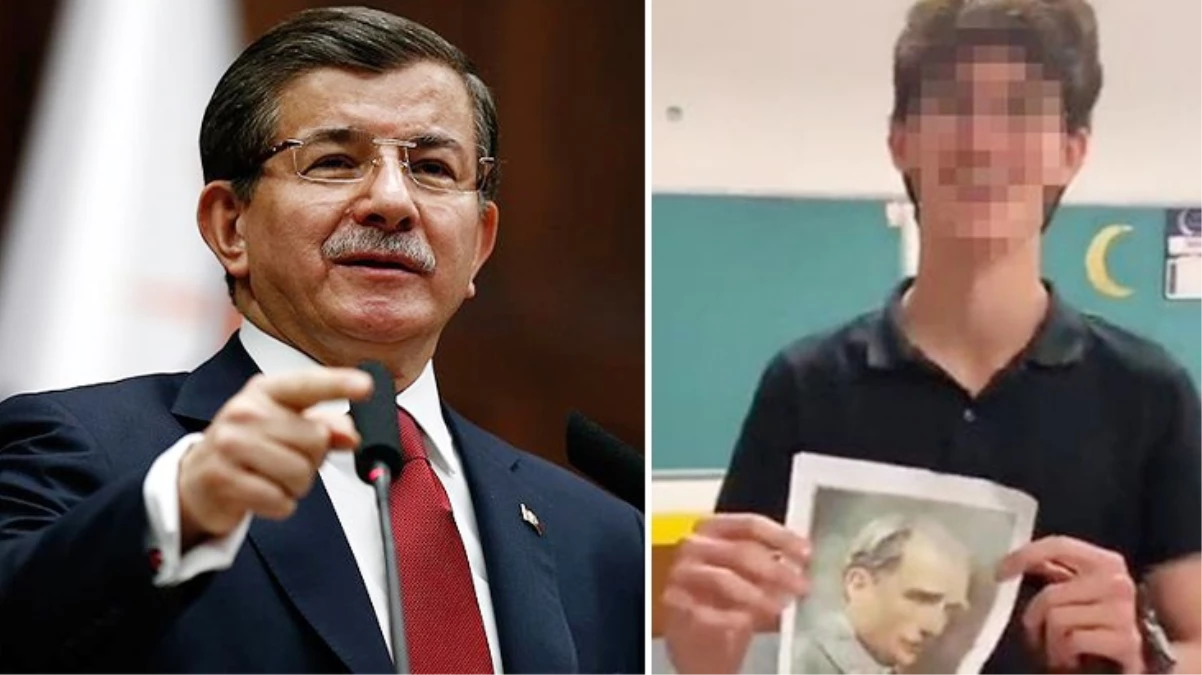 Davutoğlu, Atatürk’ün fotoğrafıyla uygunsuz hareketler yapan gencin tutuklanmasına tepki gösterdi