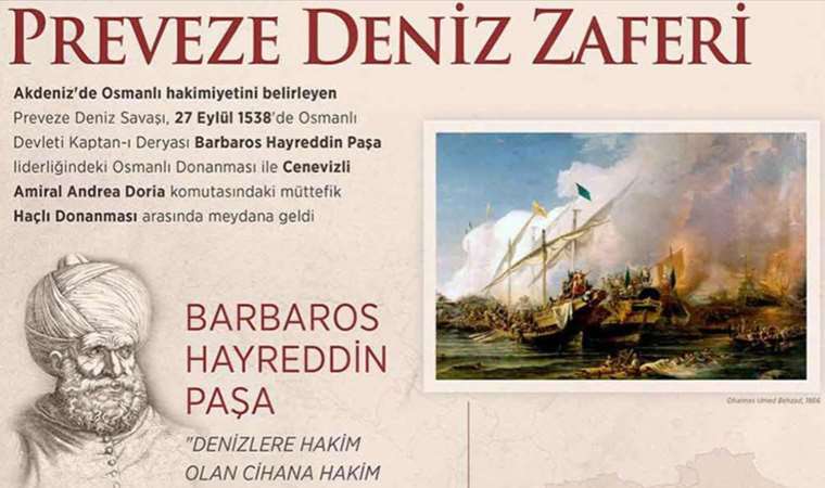 Türk denizcilik tarihinin gururu Preveze Deniz Zaferi 485 yaşında