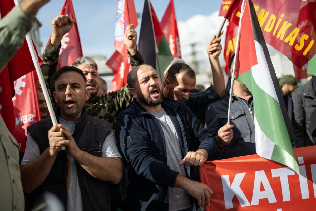 Nakliyat-İş Sendikası İsrail'i protesto etti