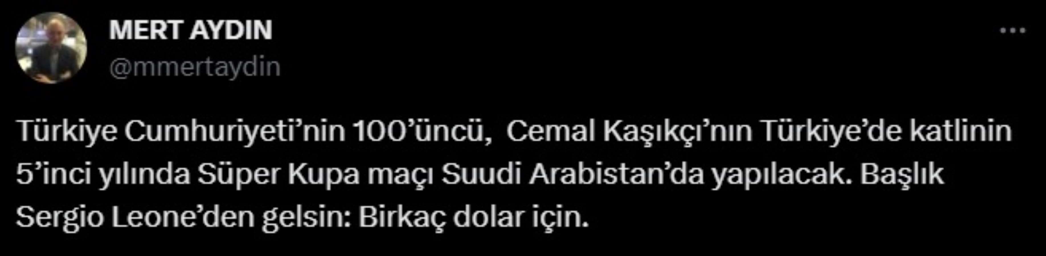 'Süper Kupa' Suudi Arabistan'da oynanacak! TFF'nin kararına sosyal medyada tepki yağdı: 'Cumhuriyetin 100. yılında...'