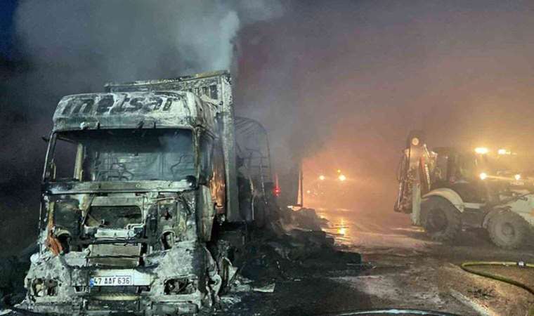 Sarıyer’de korkutan yangın… Kumaş yüklü TIR alev alev yandı: Otoyolu duman kapladı