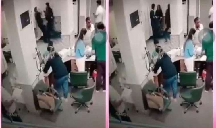 Sağlıkta şiddet durmuyor: Eşine iğne yapan erkek hemşireyi darbetti!