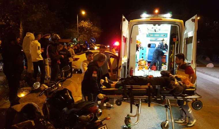 Edirne’de otomobil ile motosiklet çarpıştı: 2 yaralı