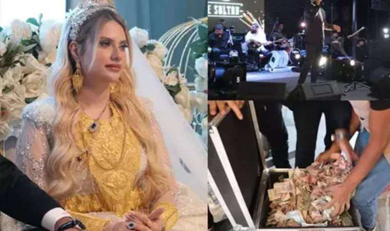 Şanlıurfa’daki aşiret düğününde geline 4 kilo altın takıldı