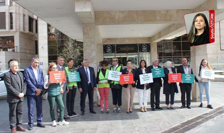 Göktürklüler mahkeme kararının ardından AKP’li belediyenin önünde buluştu: Verilen ruhsat iptal edilmeli!