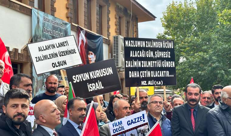 Tunceli’de Alevi dedeleri öncülüğünde ‘İsrail’ protestosu: ‘ABD ve İsrail’in karşısında mazlum Filistin halkının yanındayız’