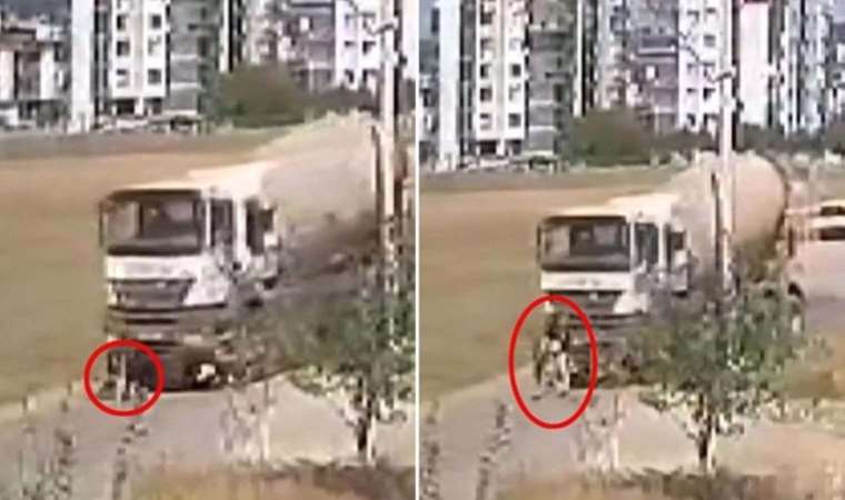 Anne ve kızına beton mikseri çarptı: Durumu kritik