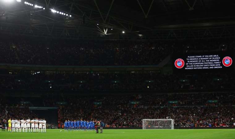 EURO 2024 Elemeleri maçında ‘Özgür Filistin’ tezahüratı!