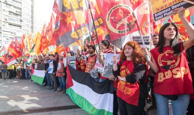 Sosyalistlerden Filistin’e destek eylemi: İsrail’e topyekün boykot