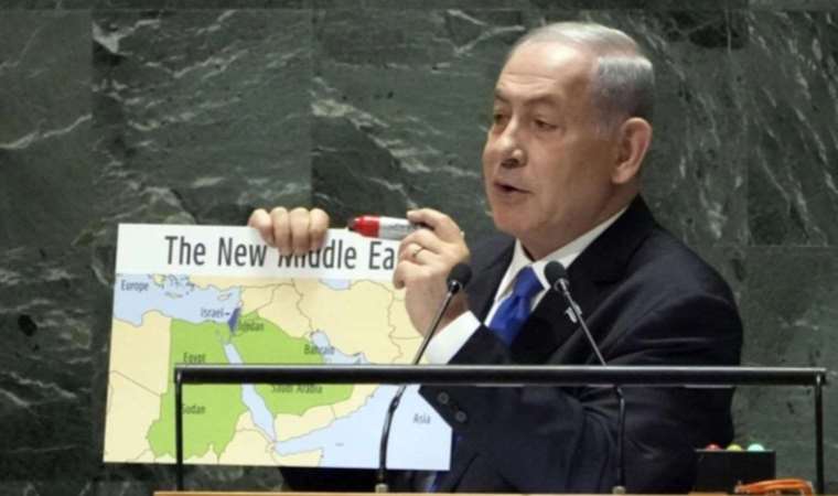 A new map from Netanyahu who erased Palestine