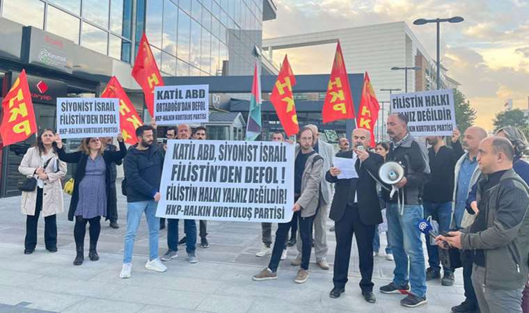 HKP, İsrail’in Gazze’ye saldırısını protesto etti: Süpürme ve soykırım hareketi