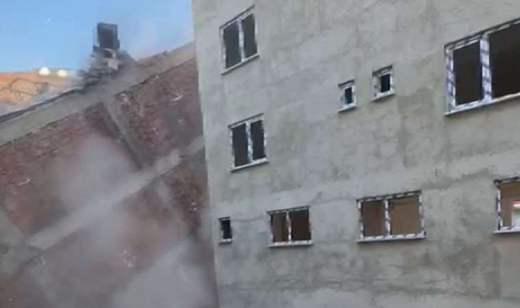 Güngören’de yıkım sırasında 6 katlı bina çöktü!