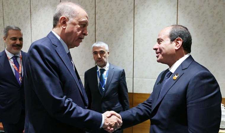 Son dakika… Erdoğan, Sisi ile görüştü