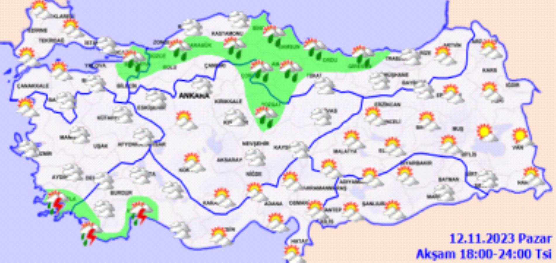 Meteoroloji açıkladı: 12 Kasım 2023 hava durumu raporu... Bugün ve yarın hava nasıl olacak?