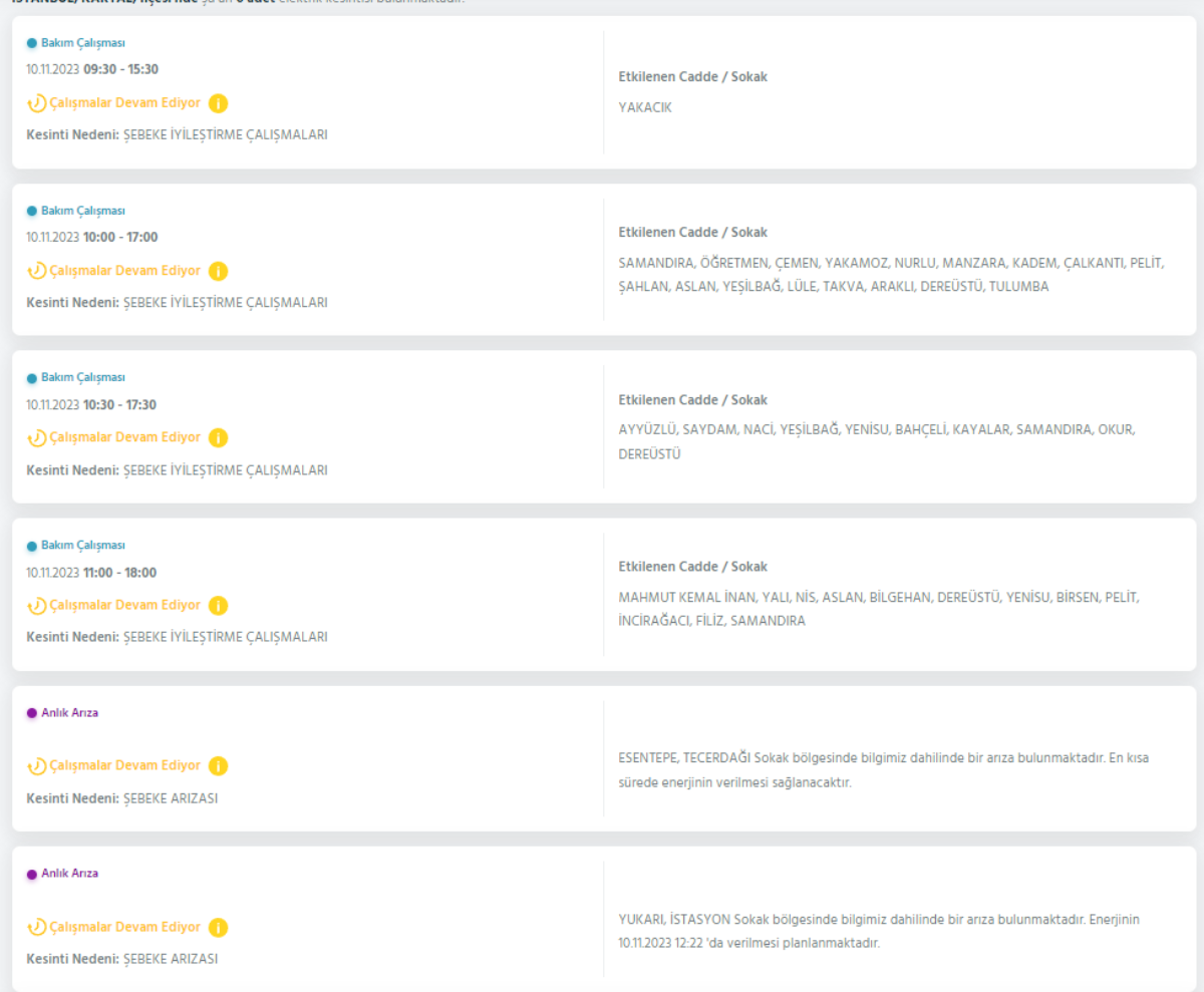 21 ilçede elektrikler kesilecek! İstanbul'da bugün elektrik kesintisi yaşanacak ilçeler hangileri? 10 Kasım İstanbul'da elektrik ne zaman gelecek? Bakırköy, Bahçelievler, Kadıköy, Beşiktaş, Avcılar'da elektrikler ne zaman gelecek?