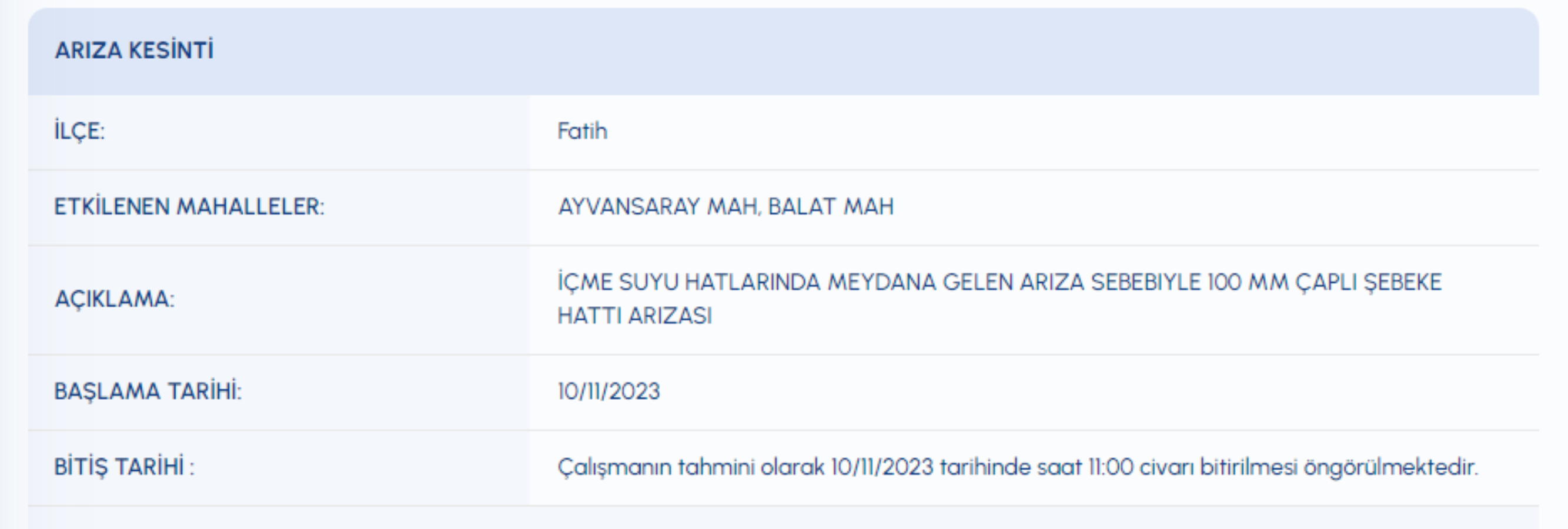 İstanbul'da 5 ilçede su kesintisi: 10 Kasım İstanbul'da sular ne zaman gelecek? Hangi ilçelerde su kesilecek?