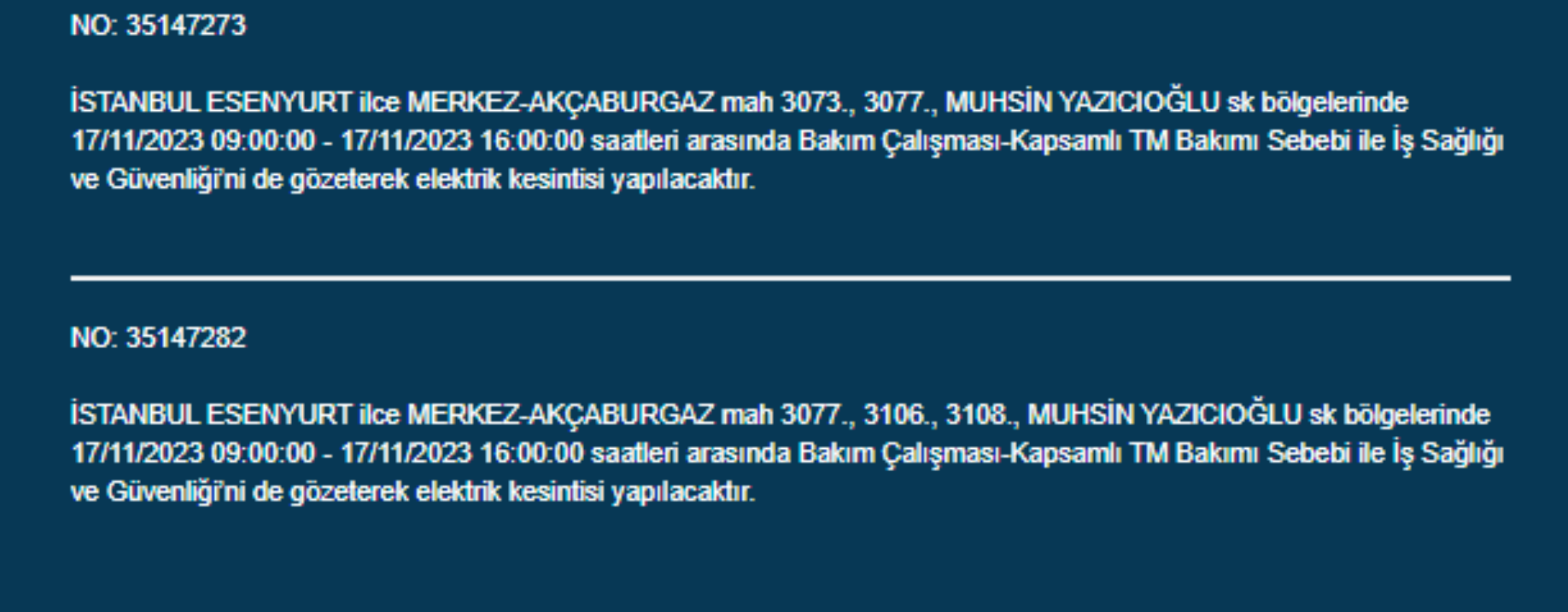 İstanbul'da 32 ilçede elektrikler kesilecek: 17 Kasım elektrikler ne zaman gelecek? Hangi ilçelerde elektrik kesilecek?