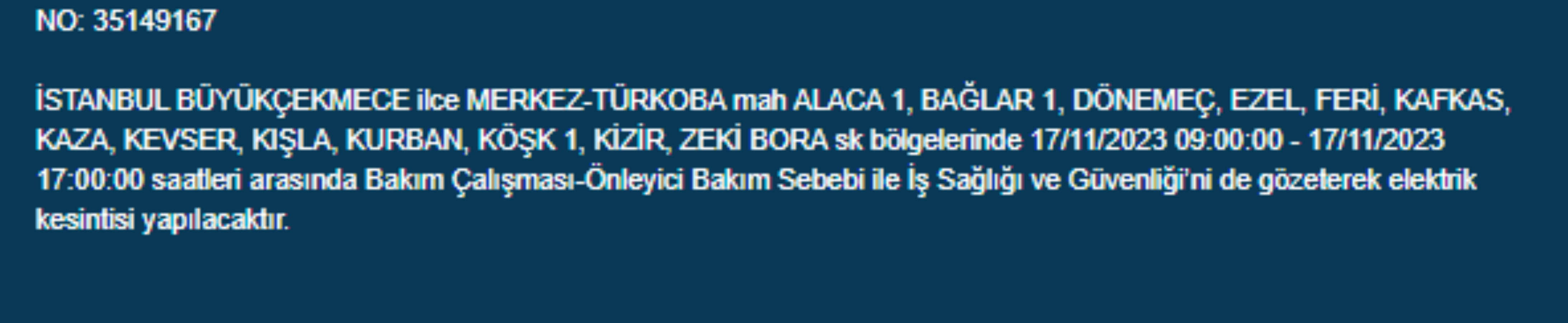 İstanbul'da 32 ilçede elektrikler kesilecek: 17 Kasım elektrikler ne zaman gelecek? Hangi ilçelerde elektrik kesilecek?