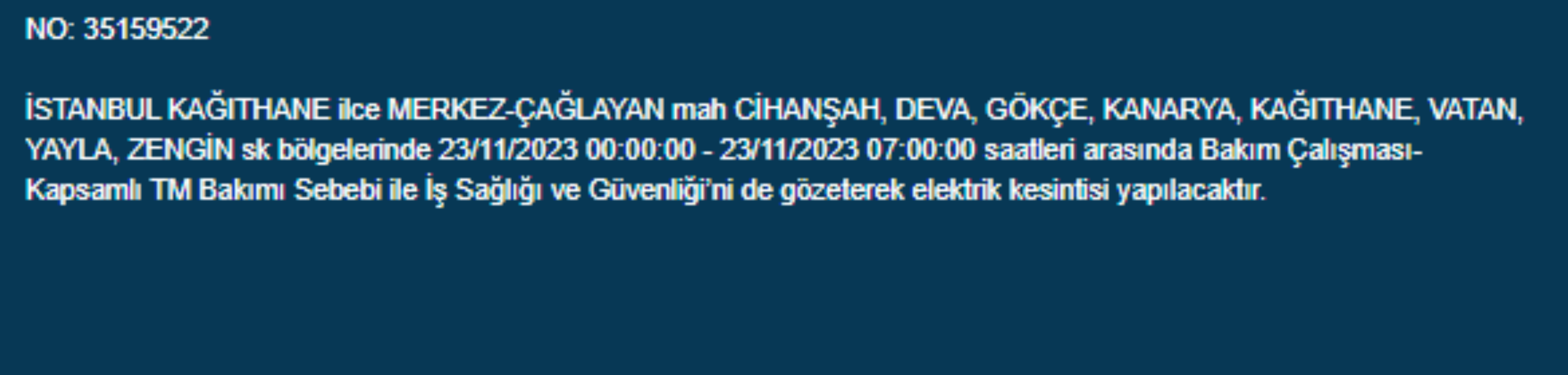 İstanbul'da 34 ilçede elektrik kesintisi: İstanbul'da bugün elektrik kesintisi yaşanacak ilçeler hangileri? İstanbul'da elektrikler ne zaman gelecek?