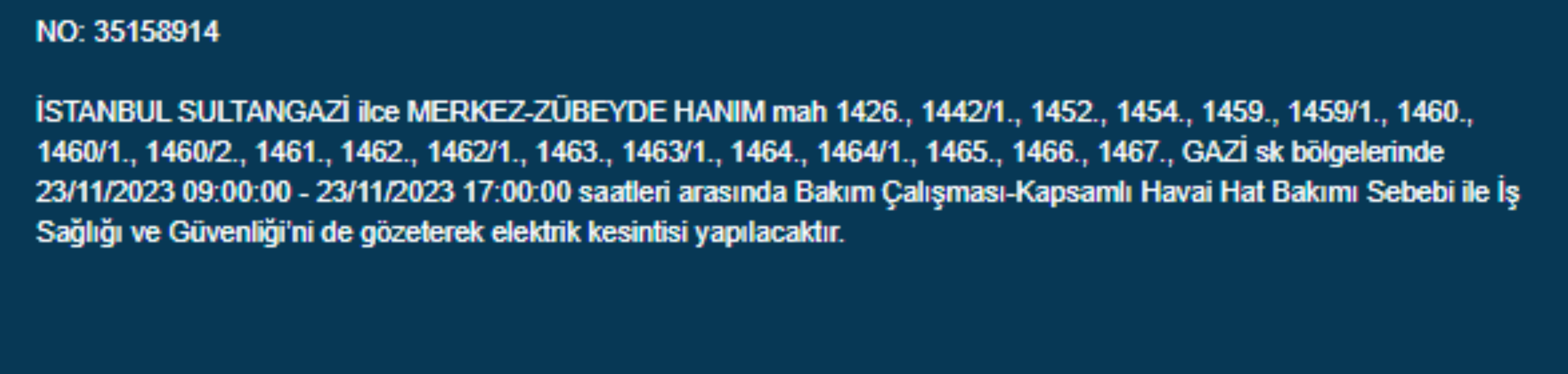 İstanbul'da 34 ilçede elektrik kesintisi: İstanbul'da bugün elektrik kesintisi yaşanacak ilçeler hangileri? İstanbul'da elektrikler ne zaman gelecek?