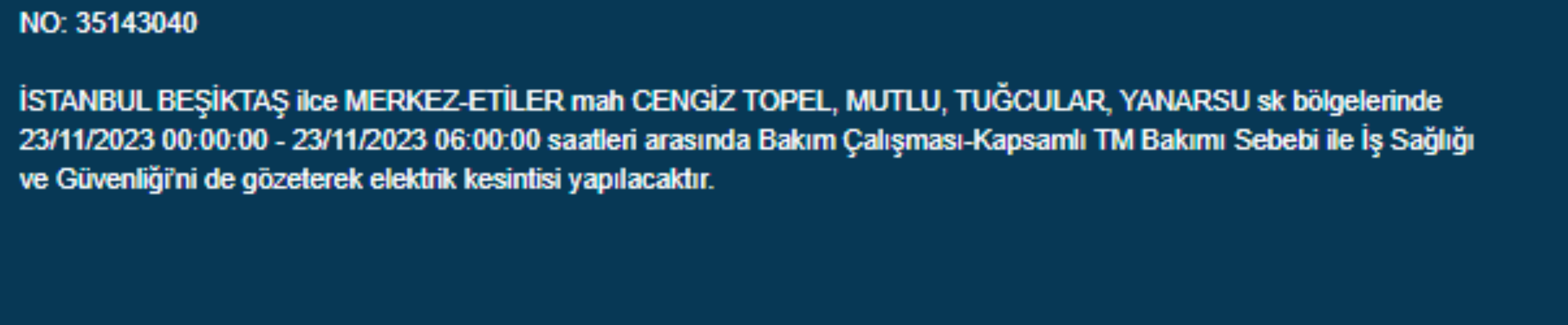 İstanbul'da 34 ilçede elektrik kesintisi: İstanbul'da bugün elektrik kesintisi yaşanacak ilçeler hangileri? İstanbul'da elektrikler ne zaman gelecek?