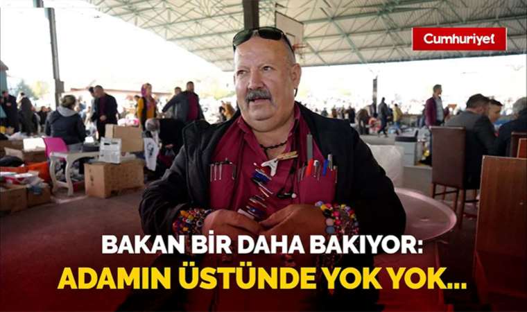 Bu adamı gören şaşıyor, üzerinde yok yok: Bakan bir daha bakıyor