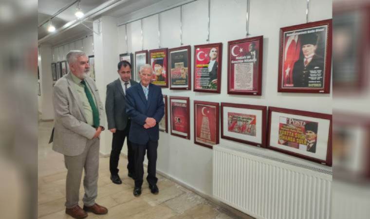 Emekli öğretmenden Atatürk sergisi