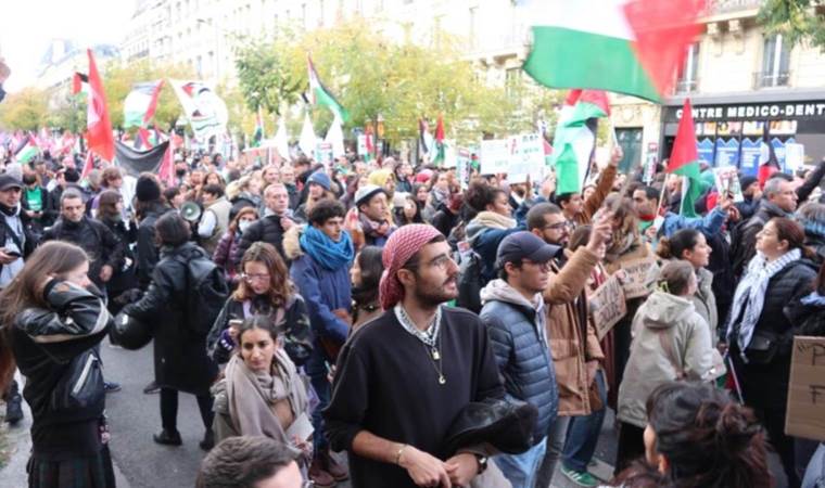 Fransa’da Filistin’e destek