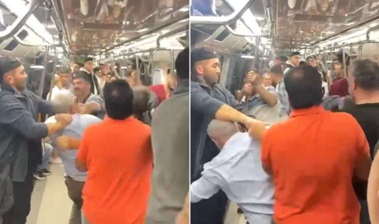 Anbean kaydedildi… Metroda ‘tükürük’ kavgası!