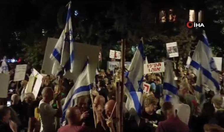 İsrail’de protesto: ‘Netanyahu istifa!’