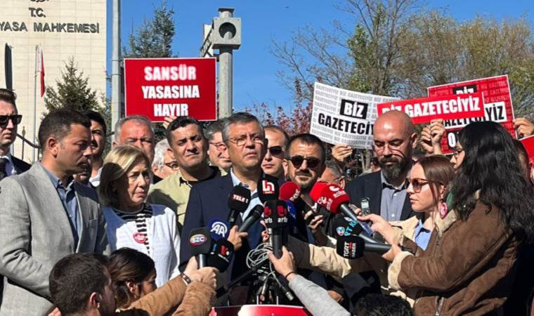 Son dakika haberi… CHP lideri Özel’den ‘sansür yasası’ çıkışı: AYM önünde konuştu!