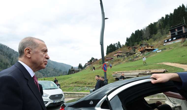 ‘Kirlettik, rezil ettik’ demişti… Erdoğan, Ayder Yaylası’nda incelemelerde bulundu