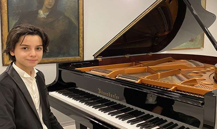16 Yaşındaki piyano sanatçısı Can Saraç İtalya’dan ödülle döndü
