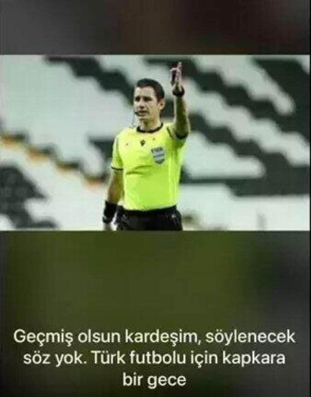 Hakemlerden Halil Umut Meler'e destek!