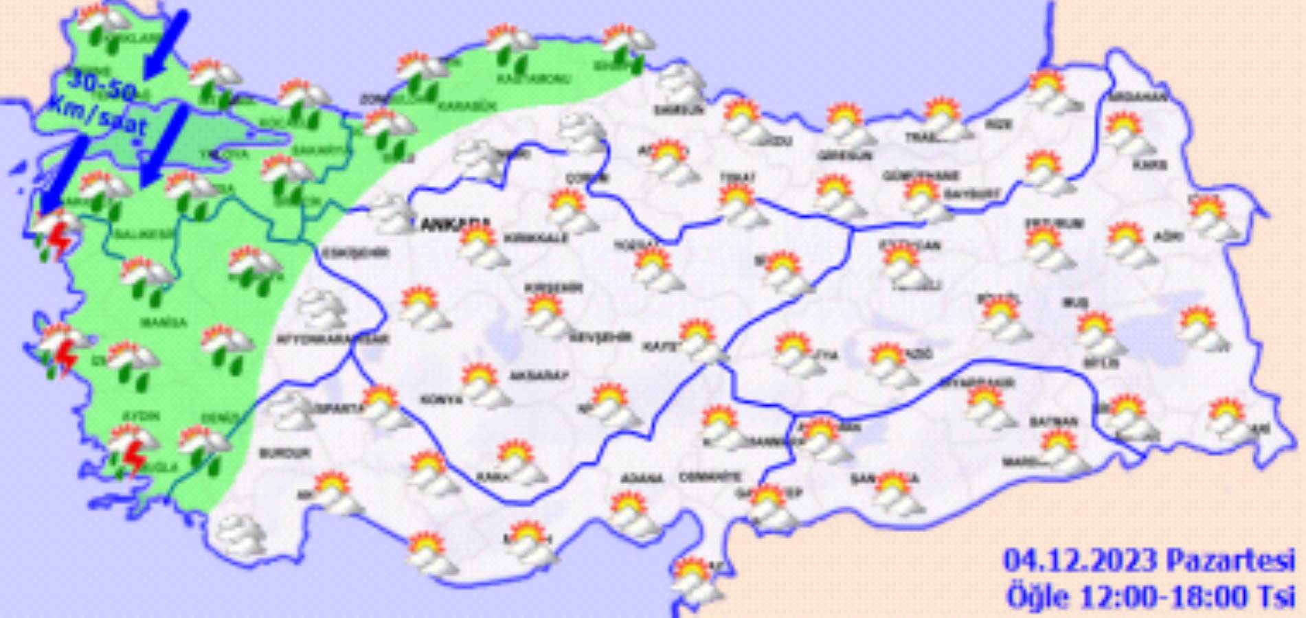 Meteoroloji açıkladı: 4 Aralık 2023 hava durumu raporu... Bugün hava nasıl olacak? Kar yağışı bekleniyor mu?