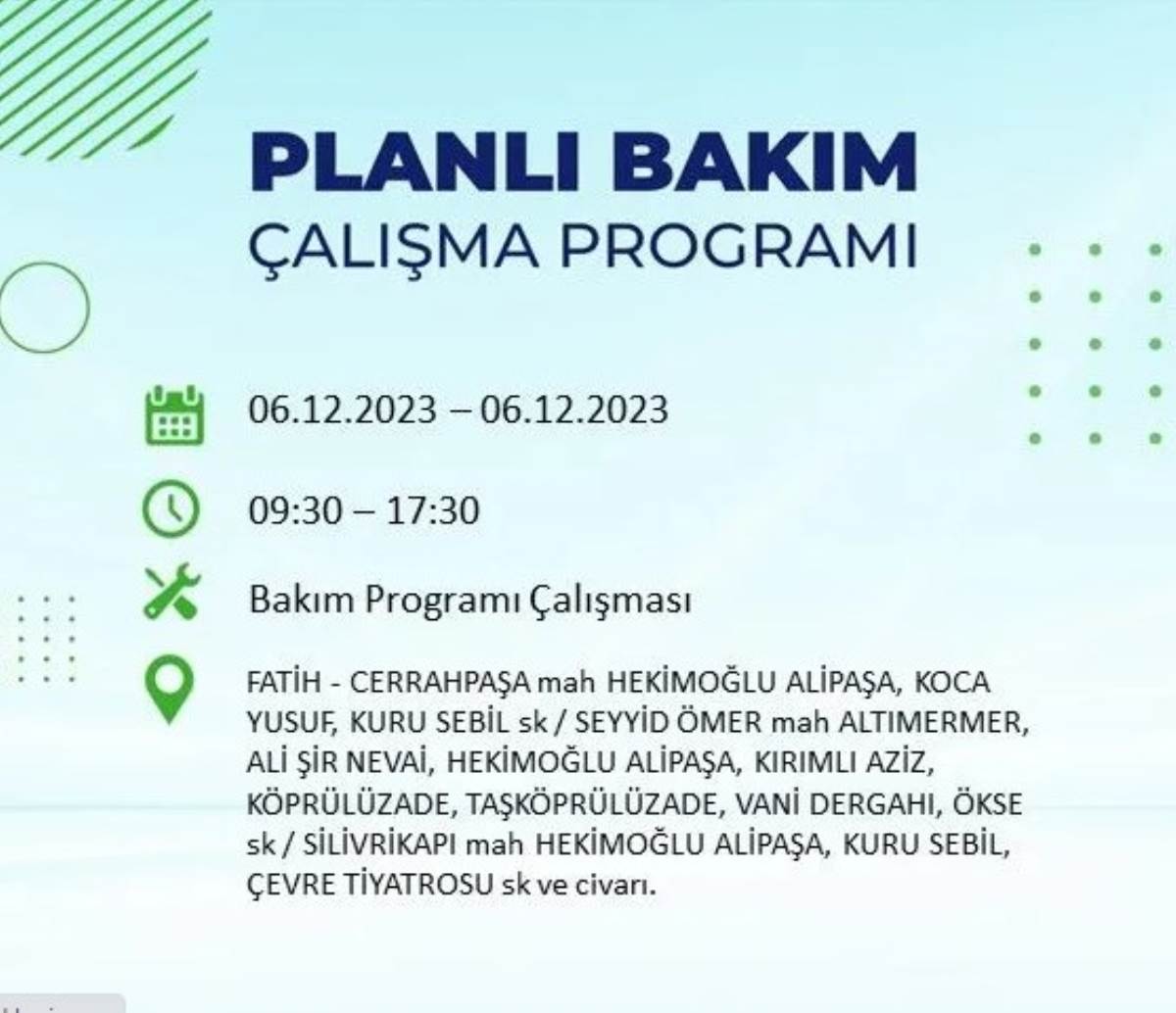 BEDAŞ duyurdu... İşte İstanbul'da bugün elektrik kesintisi yaşanacak ilçeler!