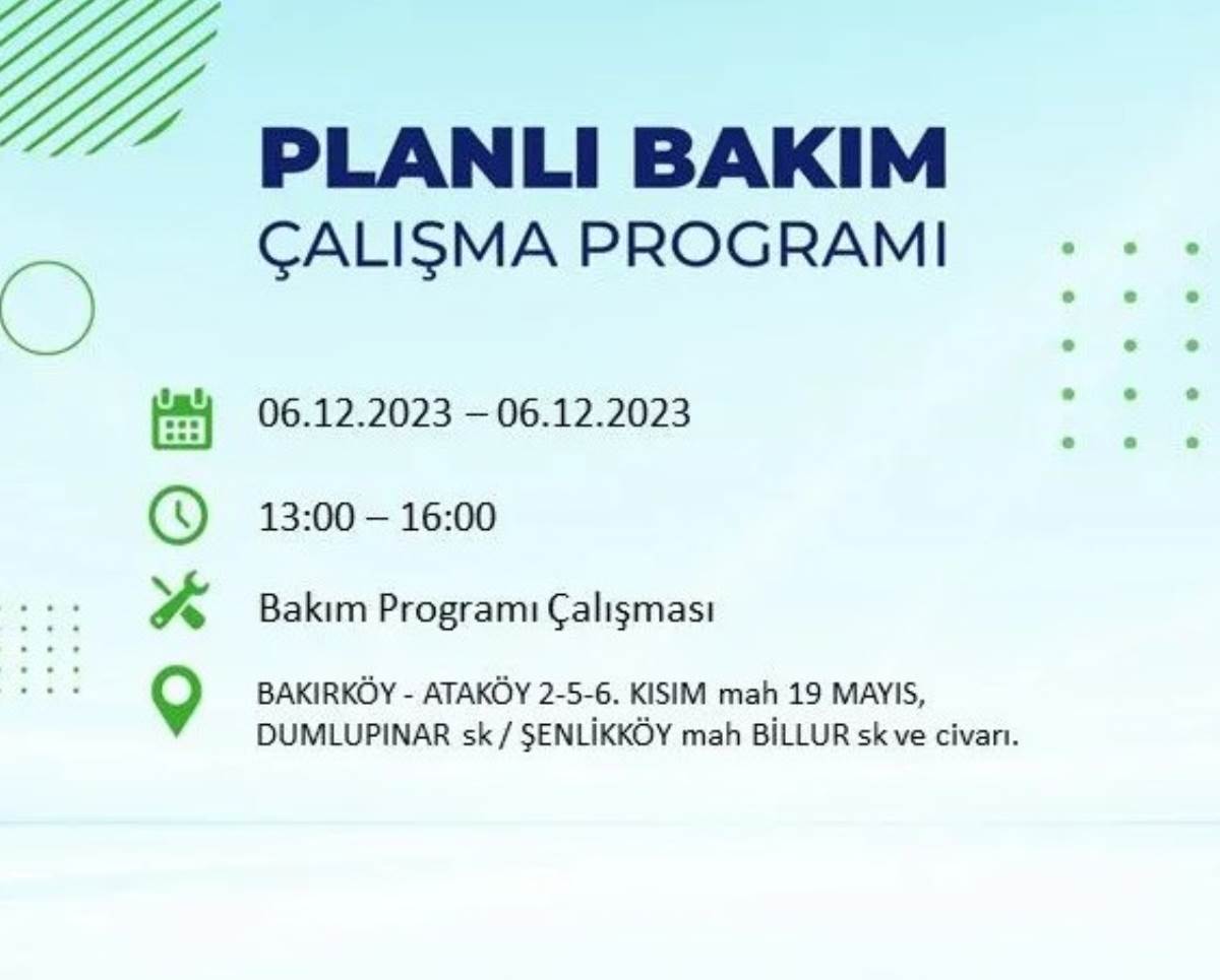 BEDAŞ duyurdu... İşte İstanbul'da bugün elektrik kesintisi yaşanacak ilçeler!