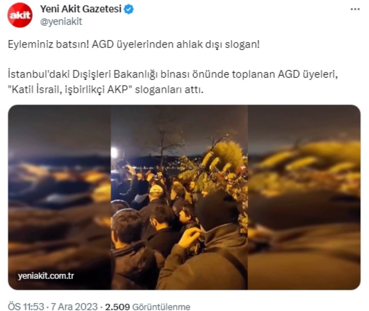 İsrail protestosunda AKP'lileri küplere bindiren sloganlar: 'Eyleminiz batsın' dediler