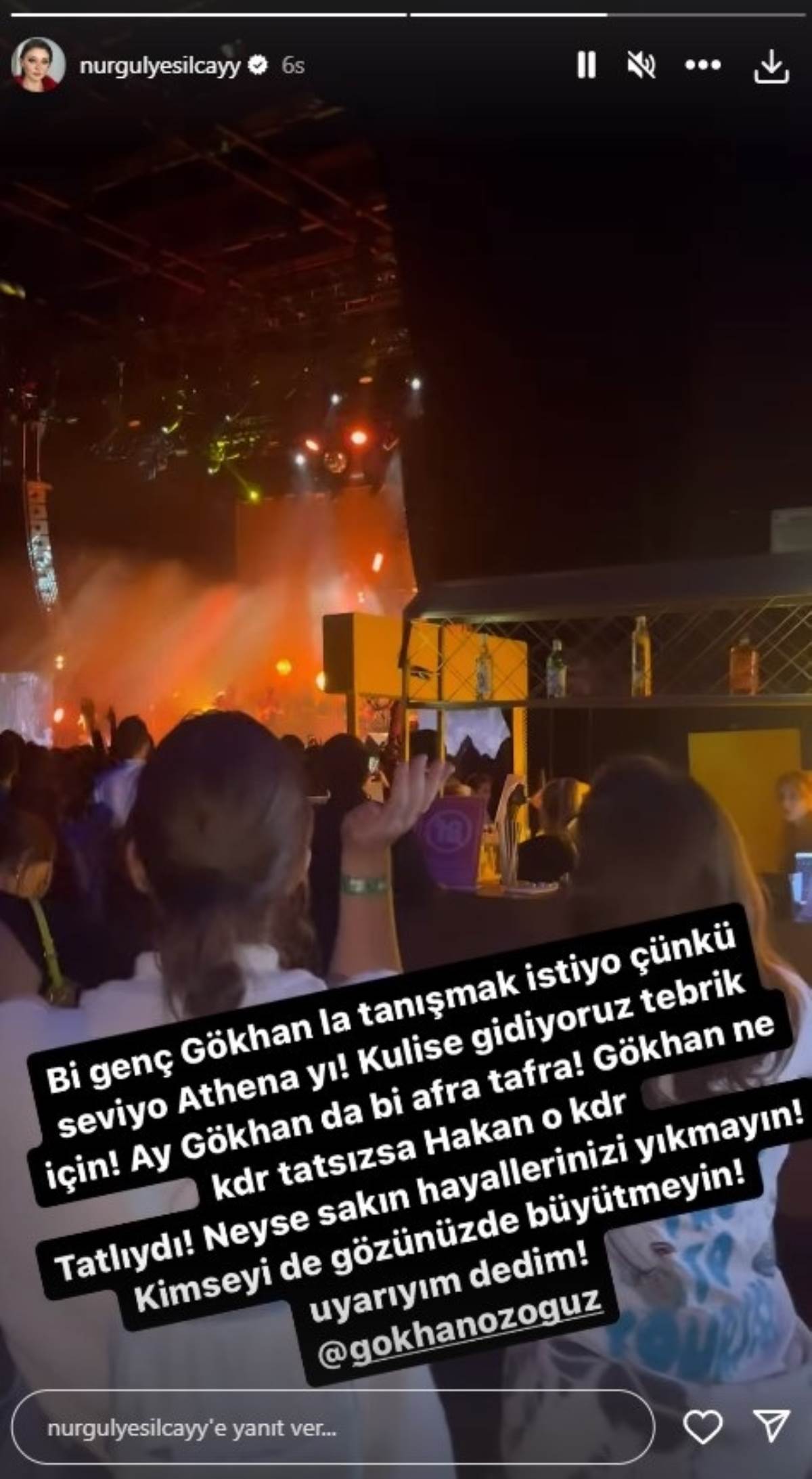 Athena konserine giden Nurgül Yeşilçay'dan Gökhan Özoğuz'a tepki: 'Bir afra bir tafra...'