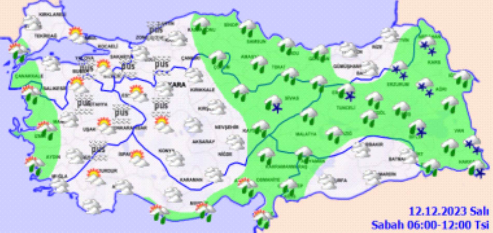 Meteoroloji açıkladı: 12 Aralık 2023 hava durumu raporu... Bugün hava nasıl olacak? Sağanak yağış bekleniyor mu?