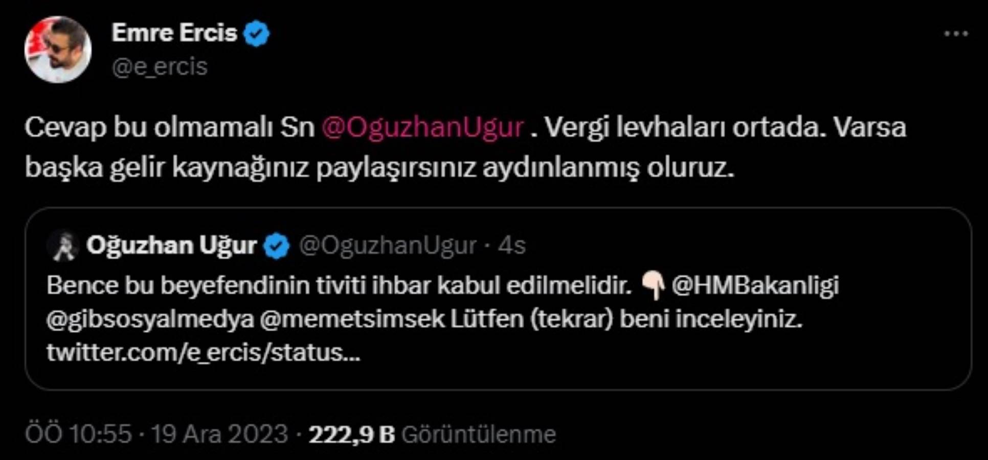 Oğuzhan Uğur'dan '12 milyonluk araç' yanıtı: 'İhbar kabul edilmeli...'