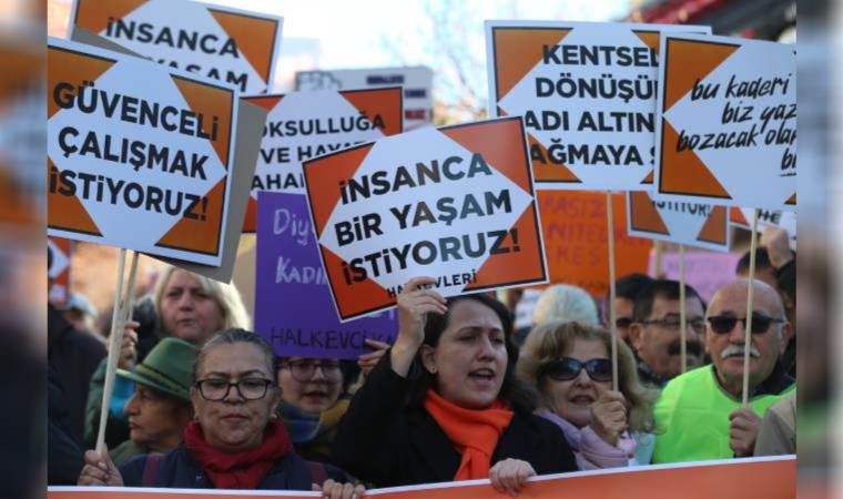 Ankara’da yoksulluğa karşı yürüdüler