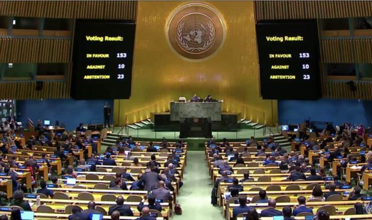 BM Genel Kurulu’nda ateşkes karar tasarısı kabul edildi