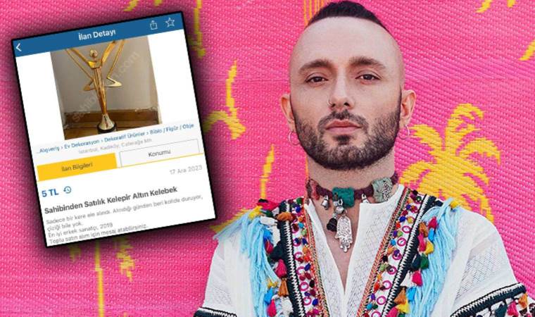 Mabel Matiz ‘Altın Kelebek’ ödülünü 5 TL’ye satışa çıkardı: ‘Sahibinden, çizik bile yok…’